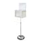 Azar Displays XL Lottery/Raffle Box, Pedestal Stand w/ Pocket -Lock&Key White 206325-WHT - alternate 1